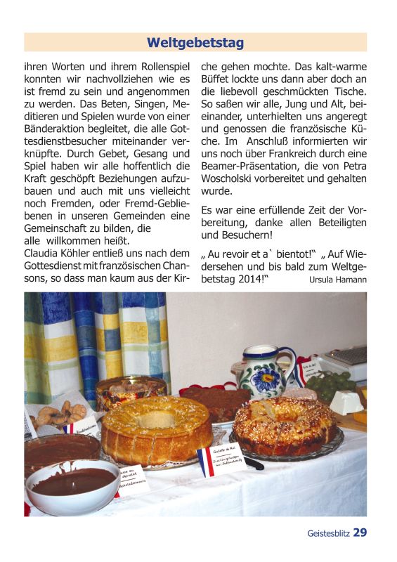 Gemeindebrief Juni - August 2013