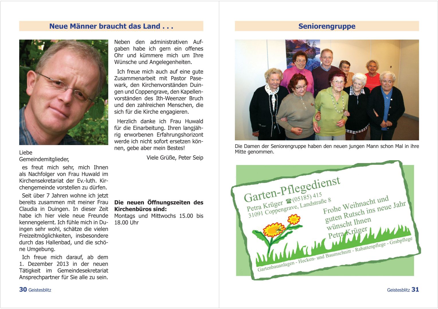 Gemeindebrief Dezember 2013 - Februar 2014
