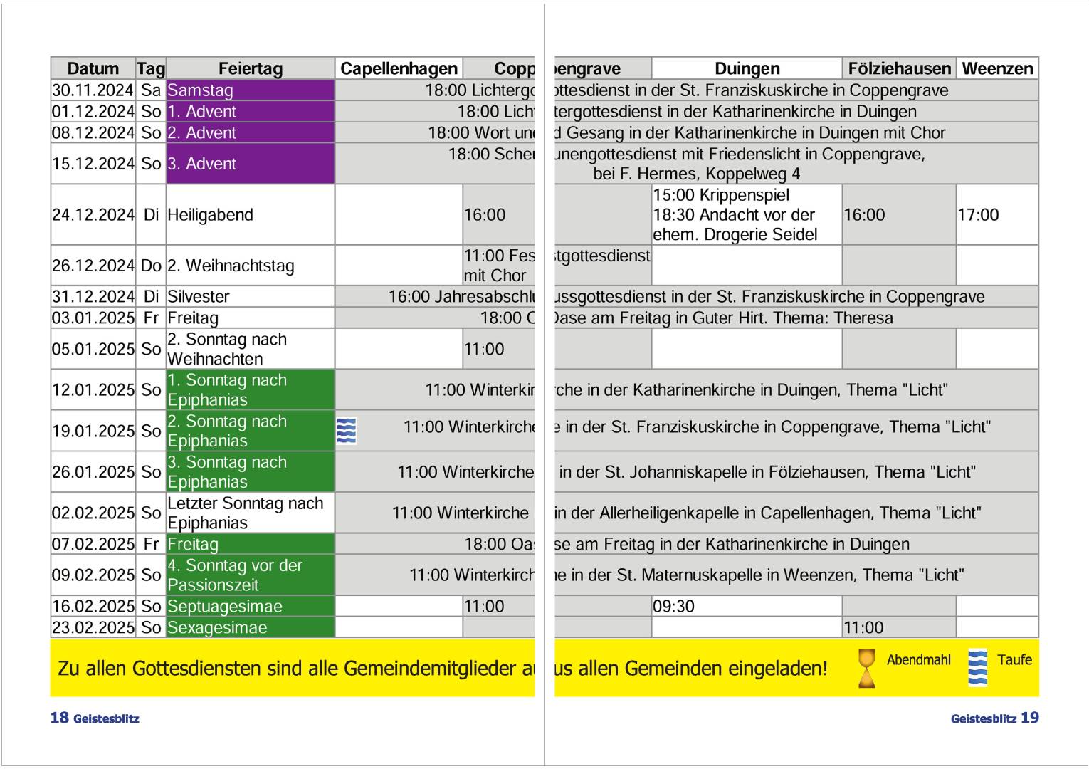 Gemeindebrief Dezember 2024 - Februar 2025