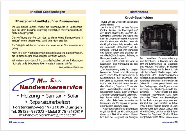 Gemeindebrief für die Monate Dezember 2025 - Februar 2026