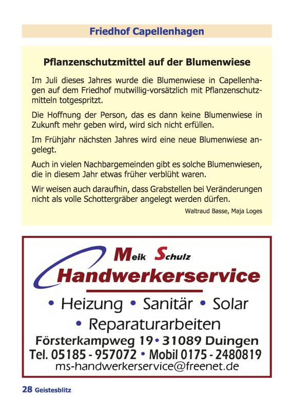 Gemeindebrief für die Monate Dezember 2025 - Februar 2026