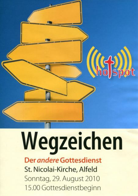 HotSpot Plakat Wegzeichen