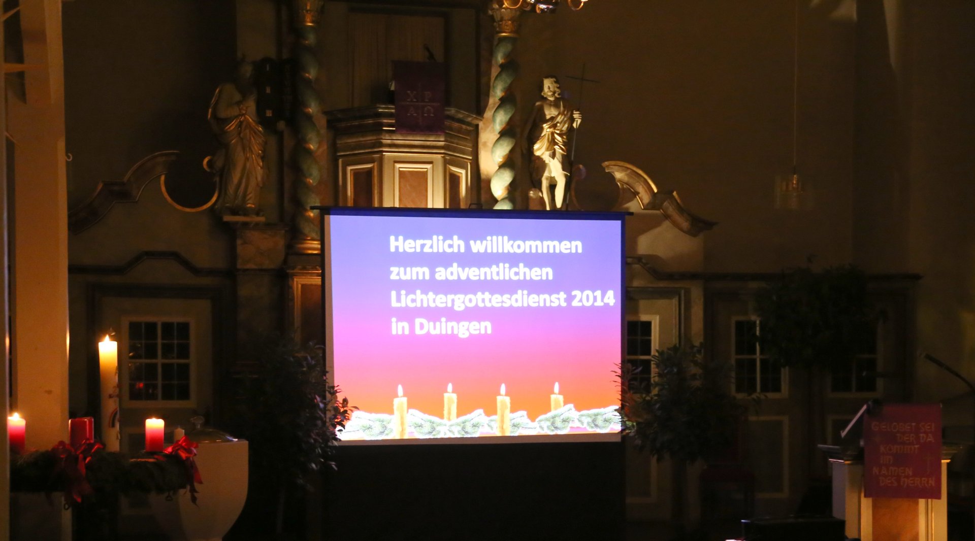 Lichtergottesdienst in Duingen am 2. Advent