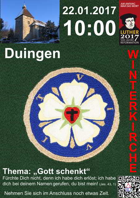 Einladung zur 2. Winterkirche nach Duingen