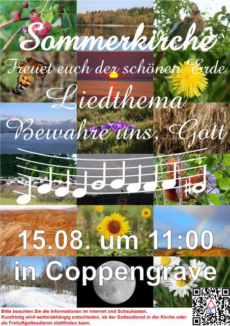 Einladung zur 4. Sommerkirche in Coppengrave