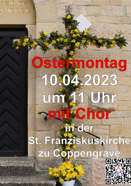 Vorankündigung Ostermontag: Festgottesdienst mit Chor