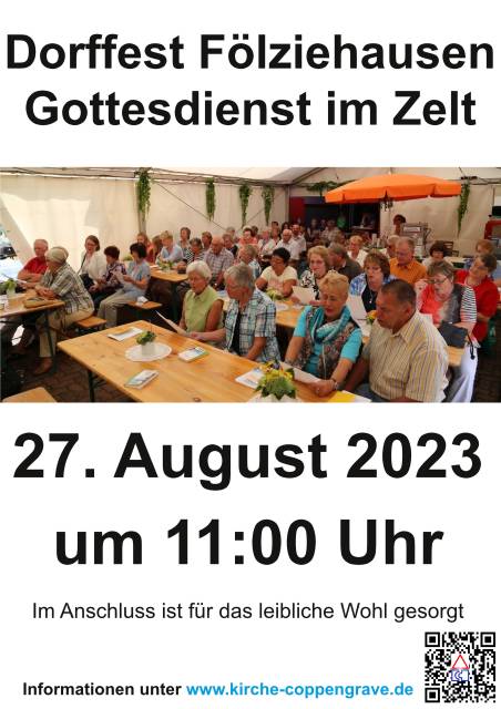 Am Sonntag ist Gottesdienst zum Dorffest in Fölziehausen