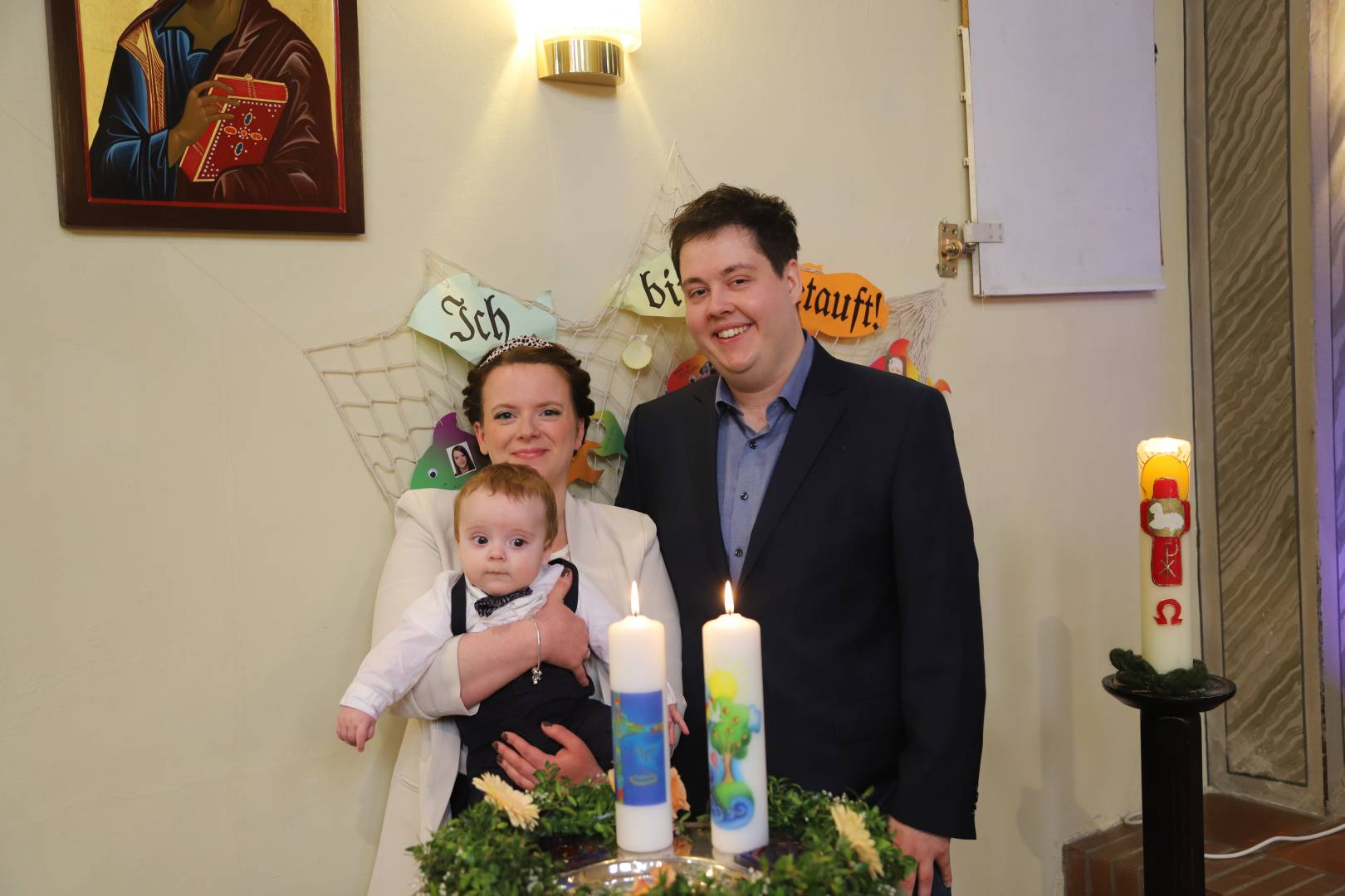 Taufe von Virginia und Mattis Helmke in der St. Franziskuskirche