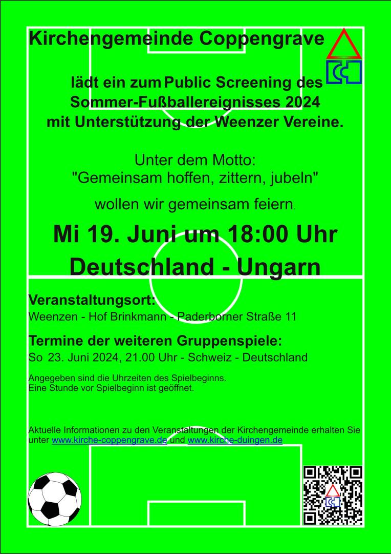 Morgen geht das Sommer-Fußballereignis um 18:00 Uhr weiter: Deutschland - Ungarn