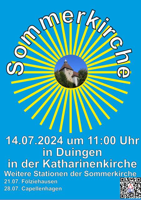 Einladung zur 3. Sommerkirche in Duingen