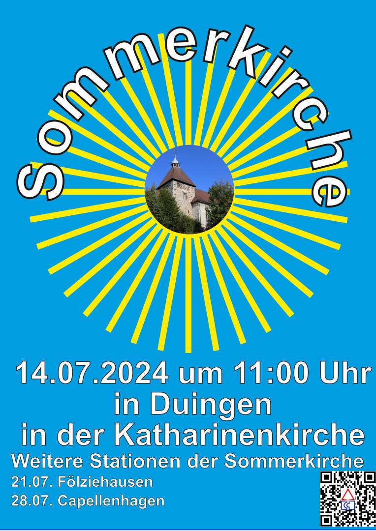 Einladung zur 3. Sommerkirche in Duingen