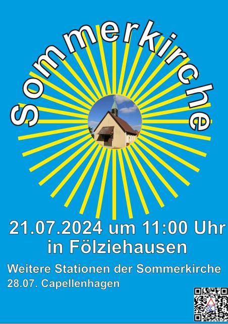 Einladung zur 4. Sommerkirche nach Fölziehausen