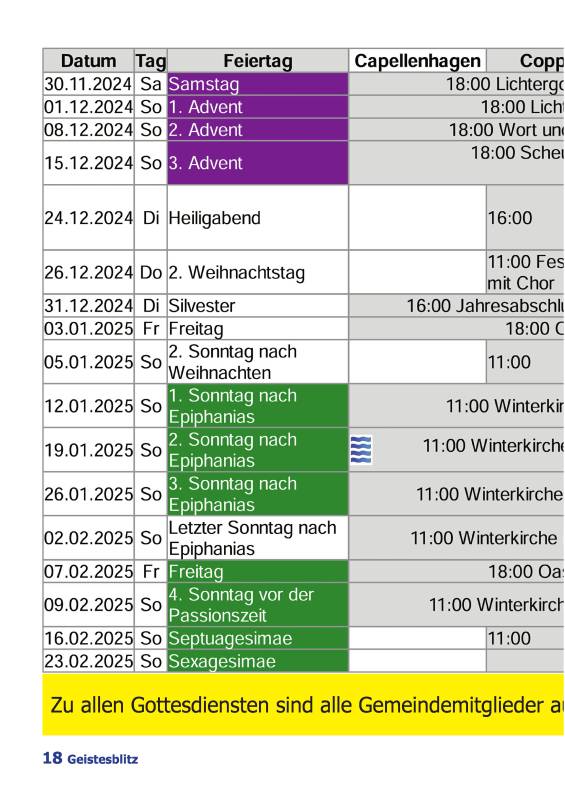 Gemeindebrief Dezember 2024 - Februar 2025