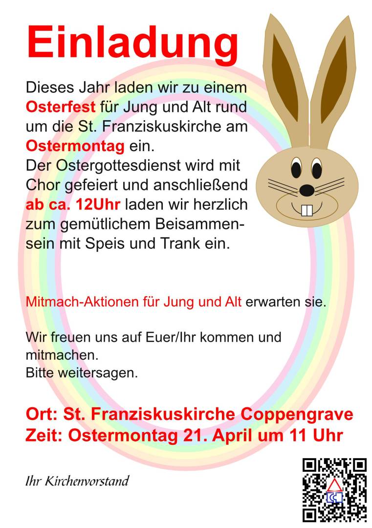 Ostermontag Aktionen rund um die St. Franziskuskirche