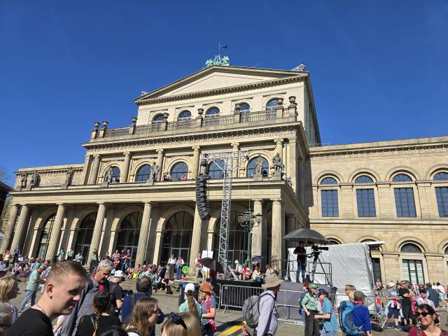 Impressionen von der Eröffnung des Kirchentages in Hannover