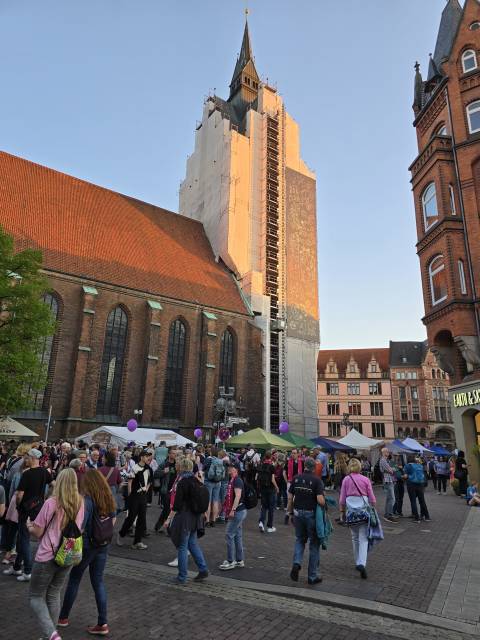 Impressionen von der Eröffnung des Kirchentages in Hannover