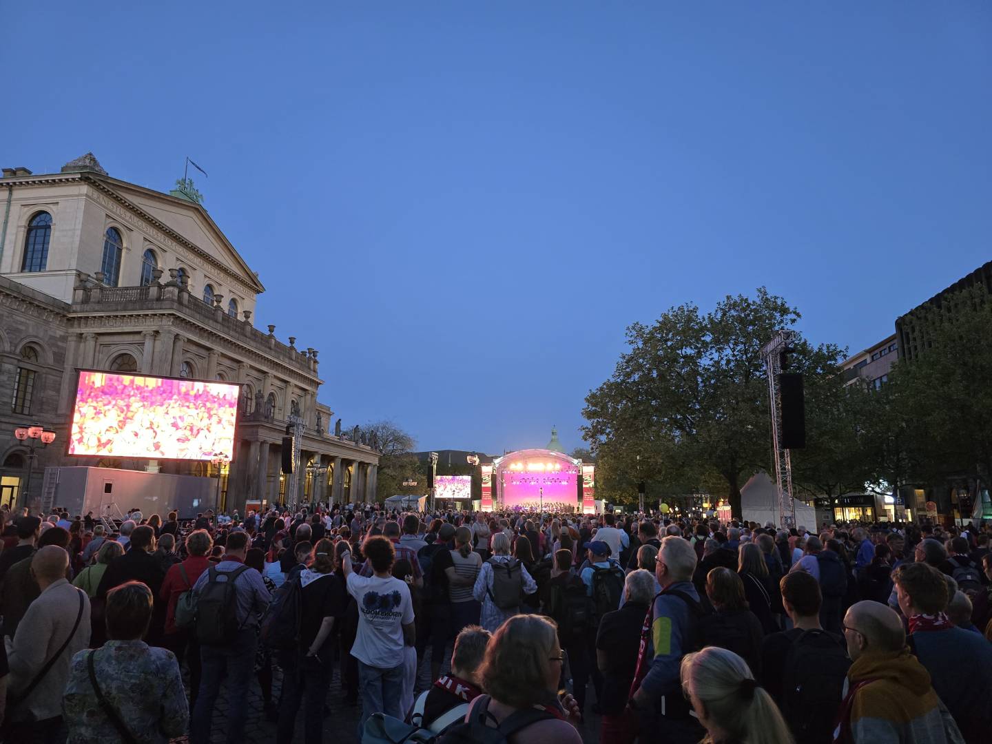 Impressionen von der Eröffnung des Kirchentages in Hannover