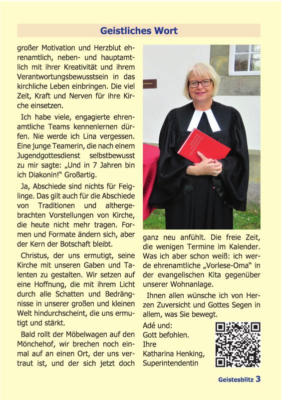 Gemeindebrief Juni - August 2025