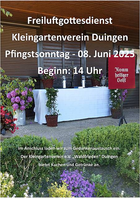 Pfingstsonntag im Kleingarten (Änderung)