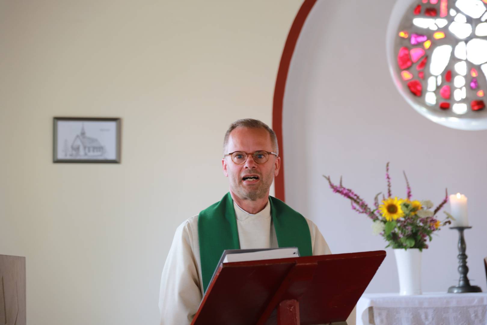Sommerkirche in Fölziehausen mit Pastor Dieckow