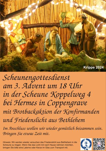3. Advent: Scheunengottesdienst