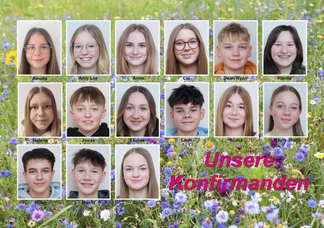 Unsere Konfirmanden