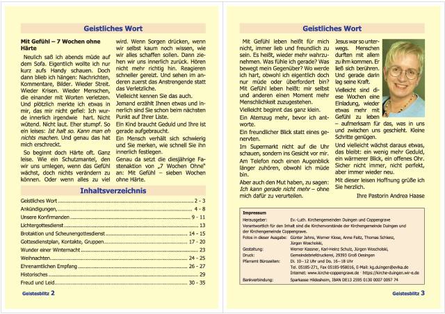 Gemeindebrief März - Mai 2026