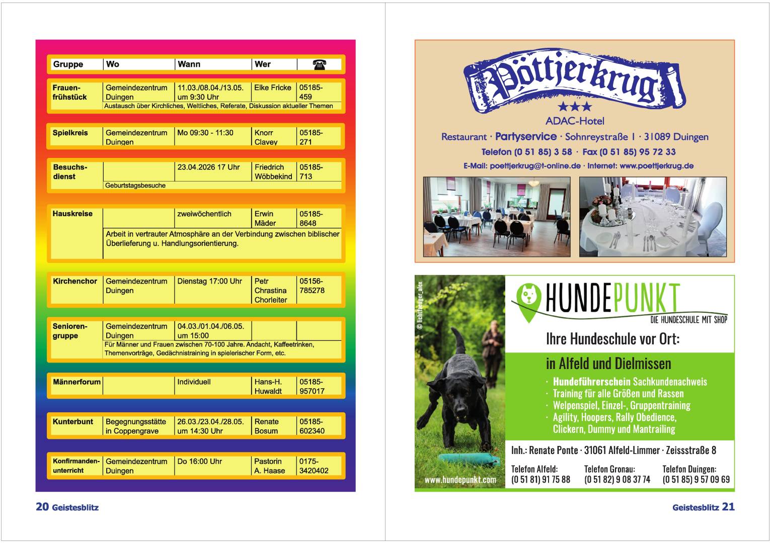 Gemeindebrief März - Mai 2026