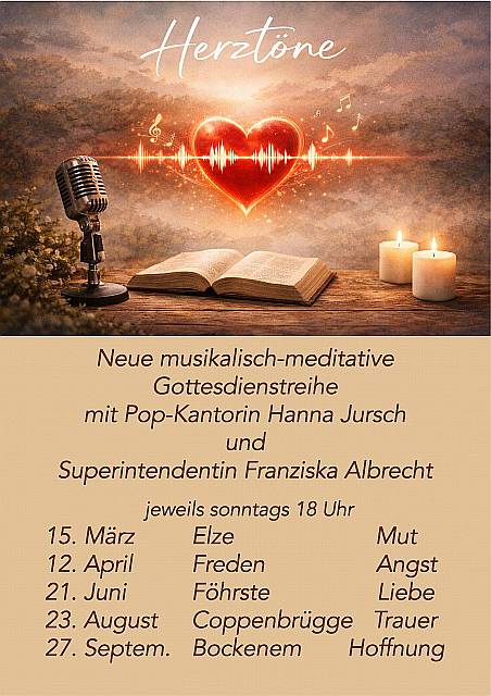 Einladung zur Reihe Herztöne