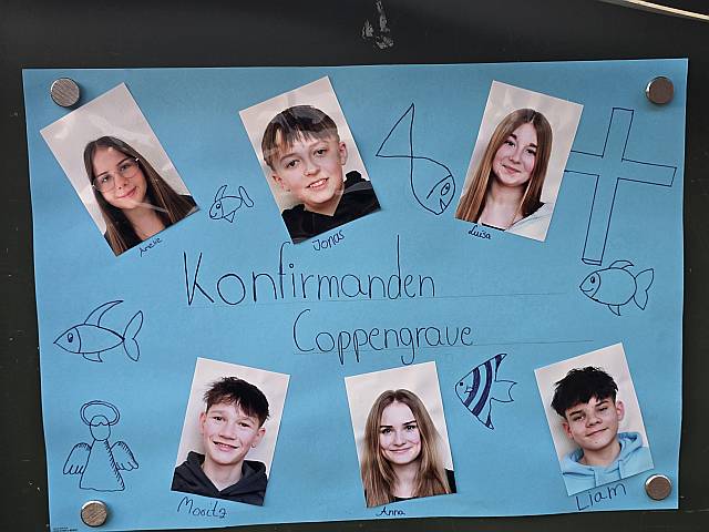 Plakat unserer Konfirmanden