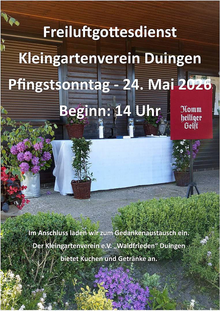 Ökumenischer Pfingstgottesdienst an der Köhlerhütte