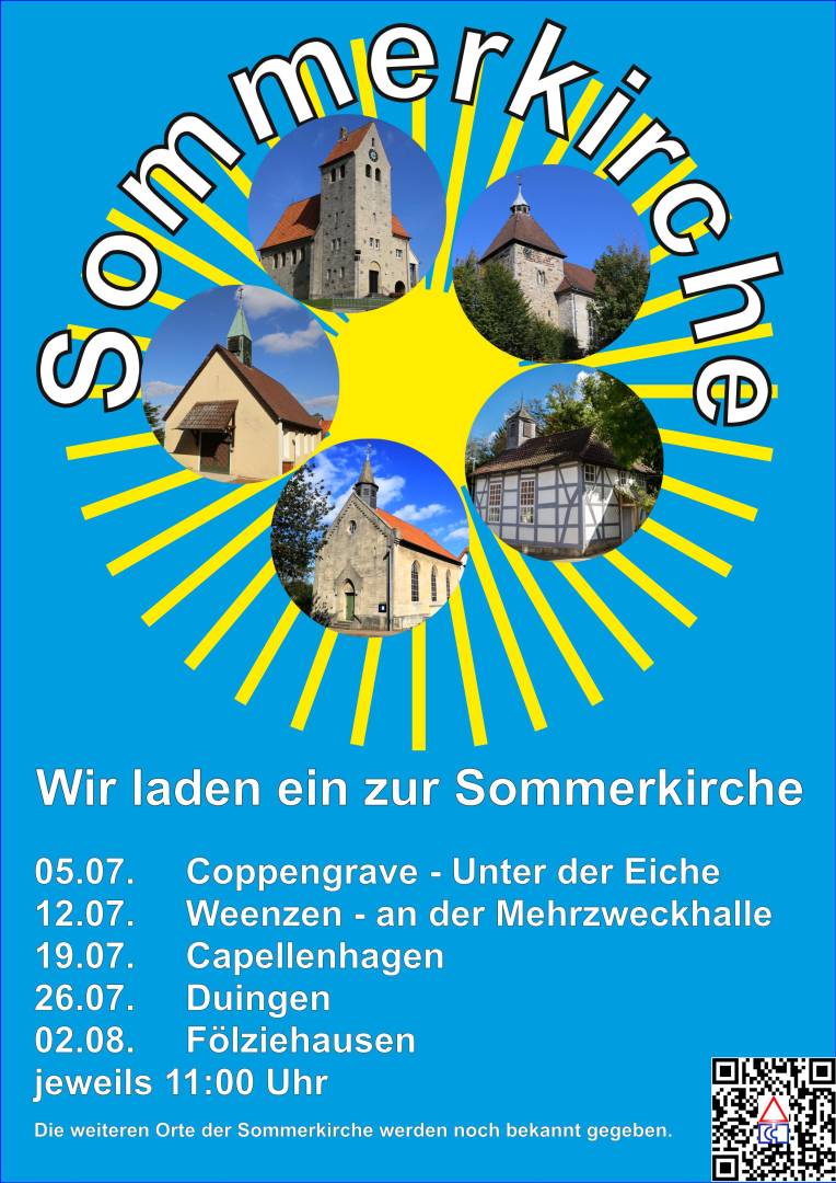 Übermorgen: Sommerkirche in Weenzen an der Mehrzweckhalle