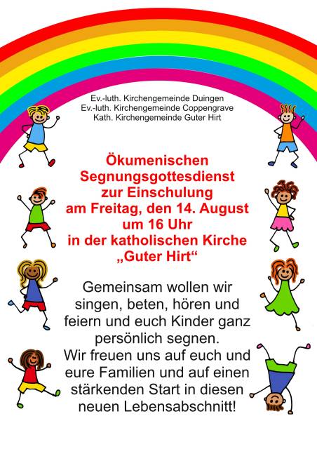 Ökumenischer Einschulungsgottesdienst