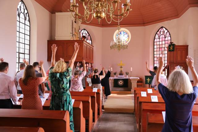 Taufe von Yannis Bock in der St. Maternuskirche in Weenzen
