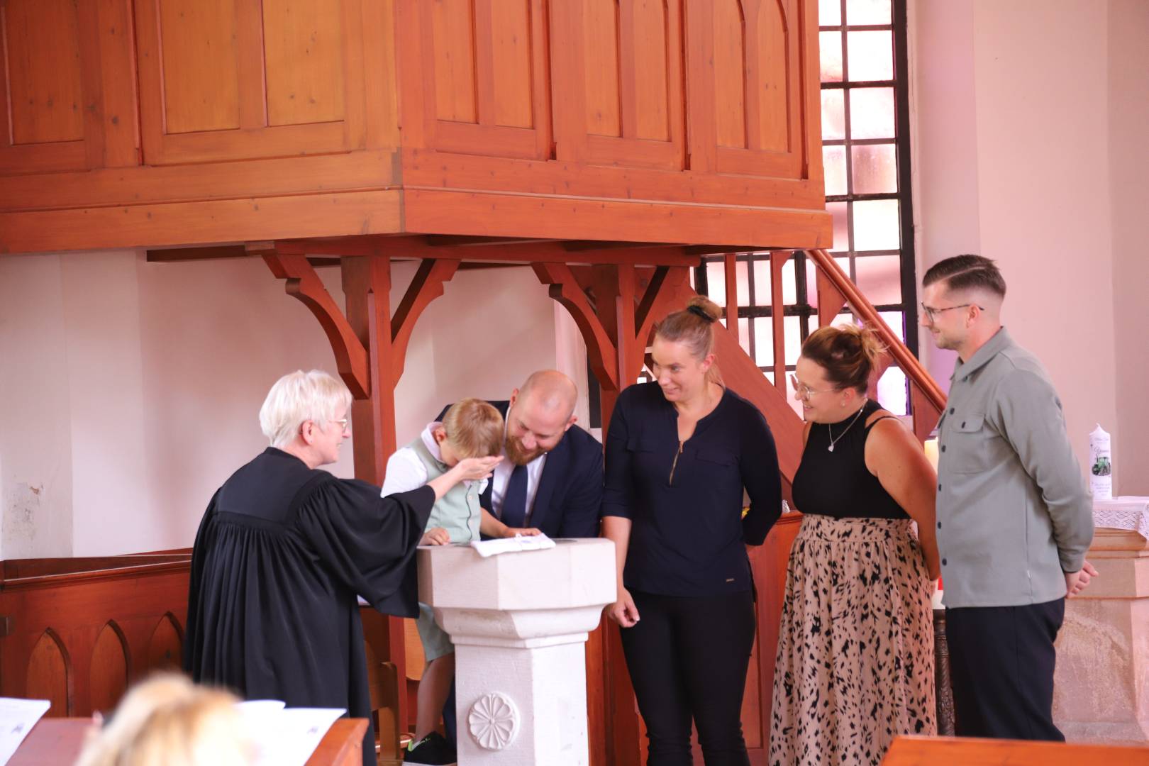 Taufe von Yannis Bock in der St. Maternuskirche in Weenzen