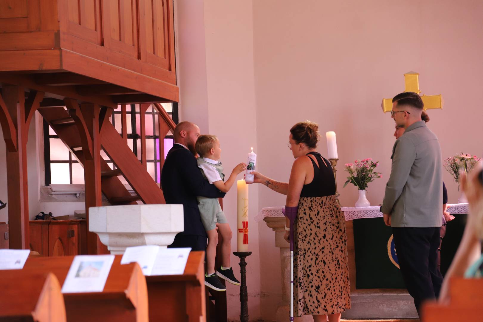 Taufe von Yannis Bock in der St. Maternuskirche in Weenzen