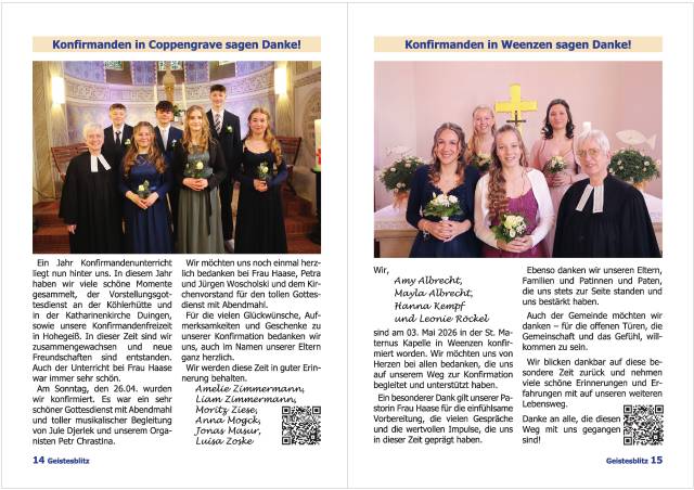 Gemeindebrief September 2026 - November 2026