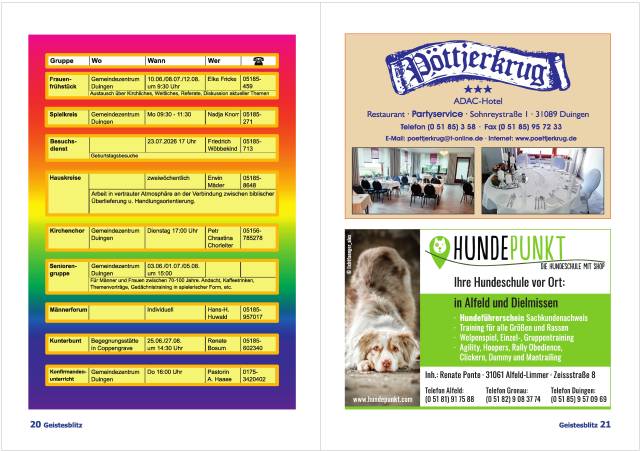 Gemeindebrief September 2026 - November 2026