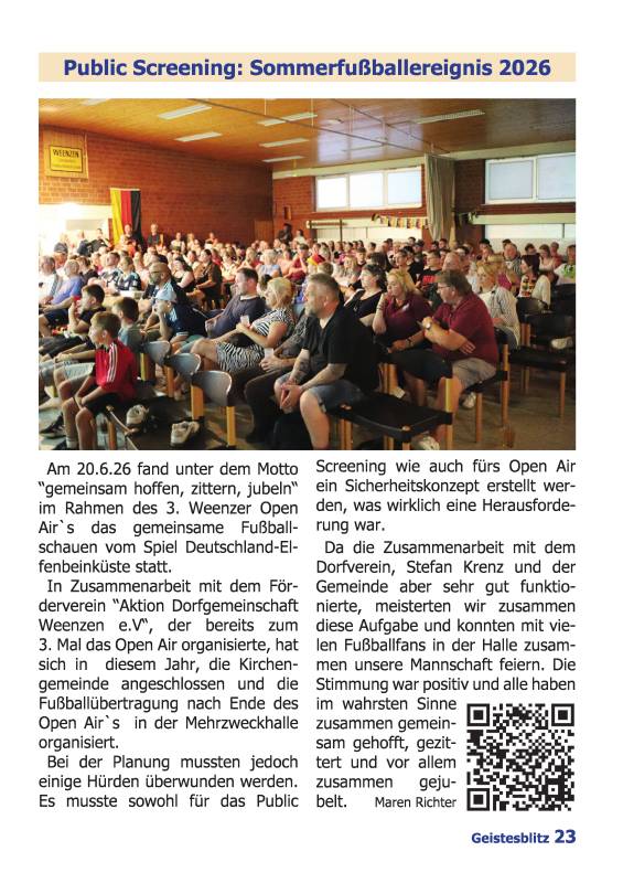 Gemeindebrief September 2026 - November 2026